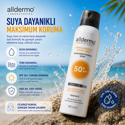 Alldermo Güneş Koruyucu Sprey